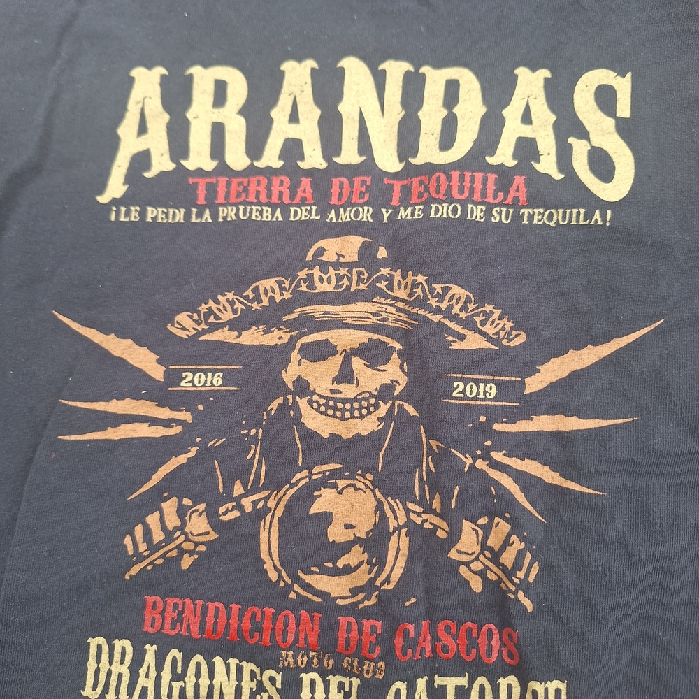 Arandas Graphic Long Sleeve Tee - Black